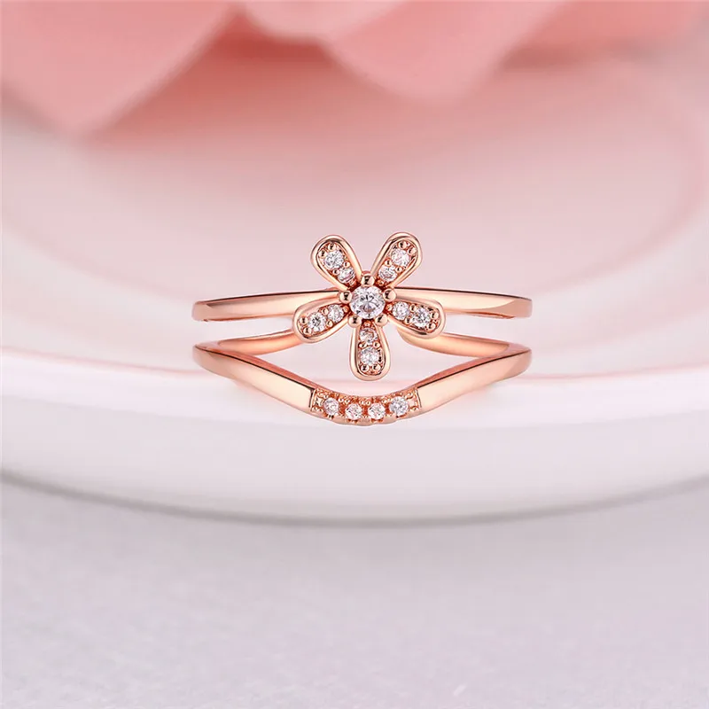 Открытое кольцо из PR886 B fine jewelry Кольцо в 18 К Роза цвет золотистый с топ циркония