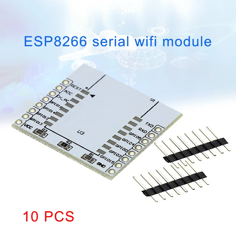 Новинка 10 шт. ESP8266 серийный WIFI модуль адаптер пластина для ESP-07 ESP-08 DC128 |