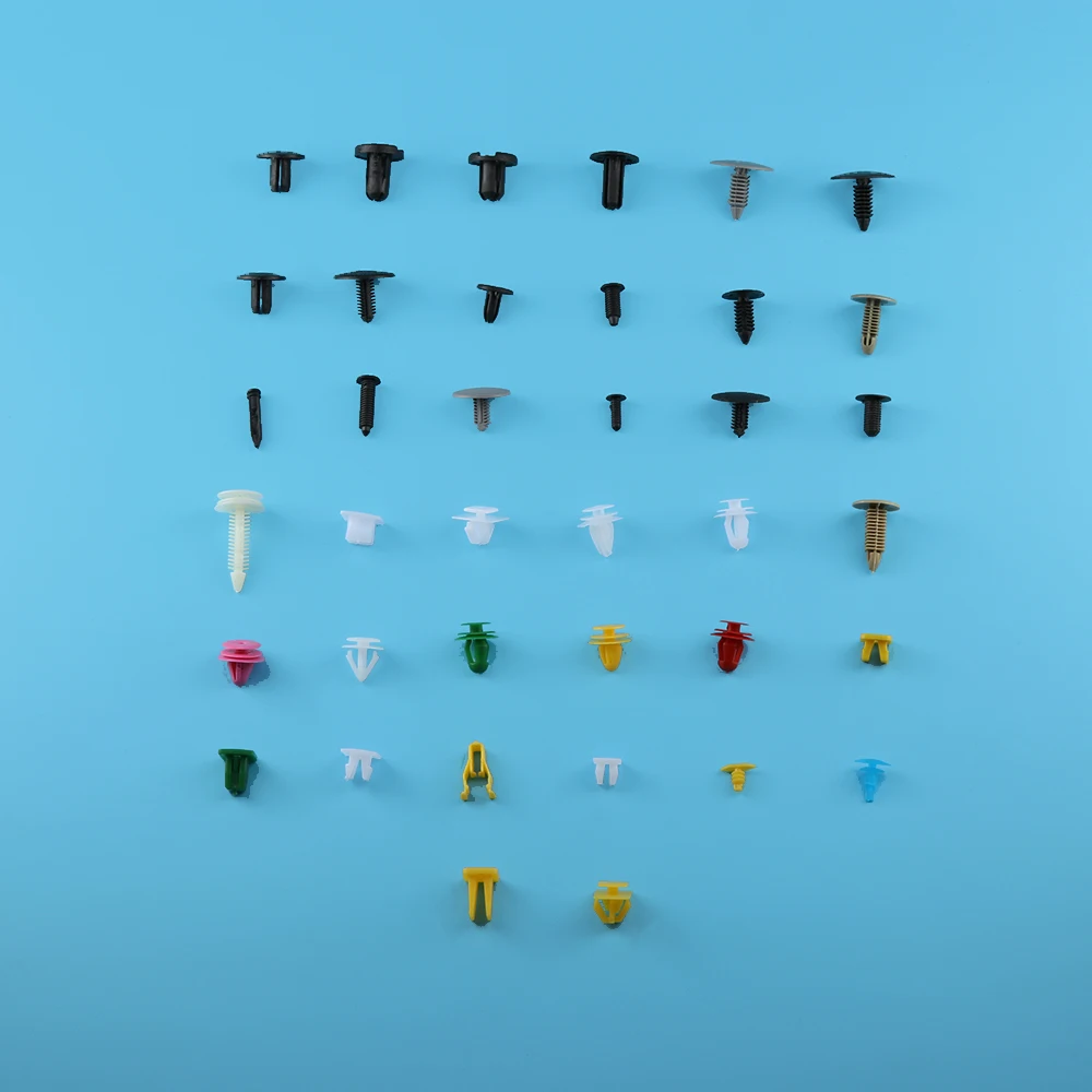 200 шт./компл. смешанные автомобильные различные пластиковые заклепки Крепежные