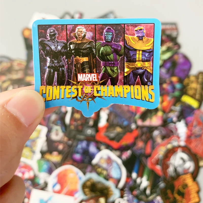 25/50/106 шт серия Marvel наклейки "Мстители" Железный человек "," Человек-паук "для автомобиля ноутбук рюкзак из ПВХ наклейка для велосипеда Телефон Водонепроницаемый переводная картинка