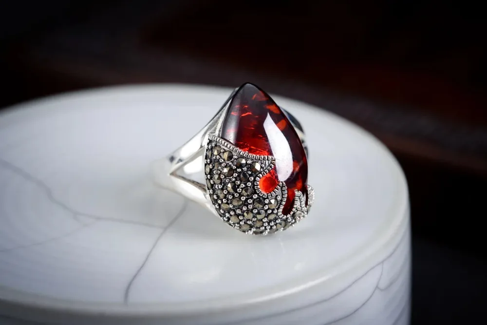 

wbmqda Vintage Indian Jewelry Boho Big Rings For Women For men Stainless ringe Sterling Jewelry ringsgirl Wedding