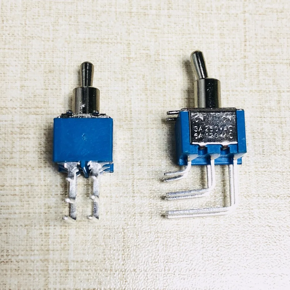 DPDT на прямоугольной паяльной панели переключатель печатной платы вал 6 мм|dpdt