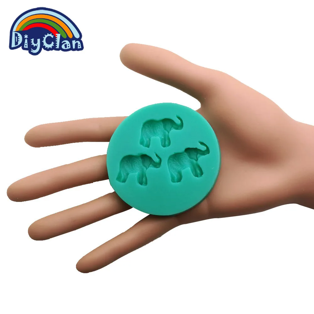 Желейная форма для шоколадного пудинга в виде слона инструменты сахарного