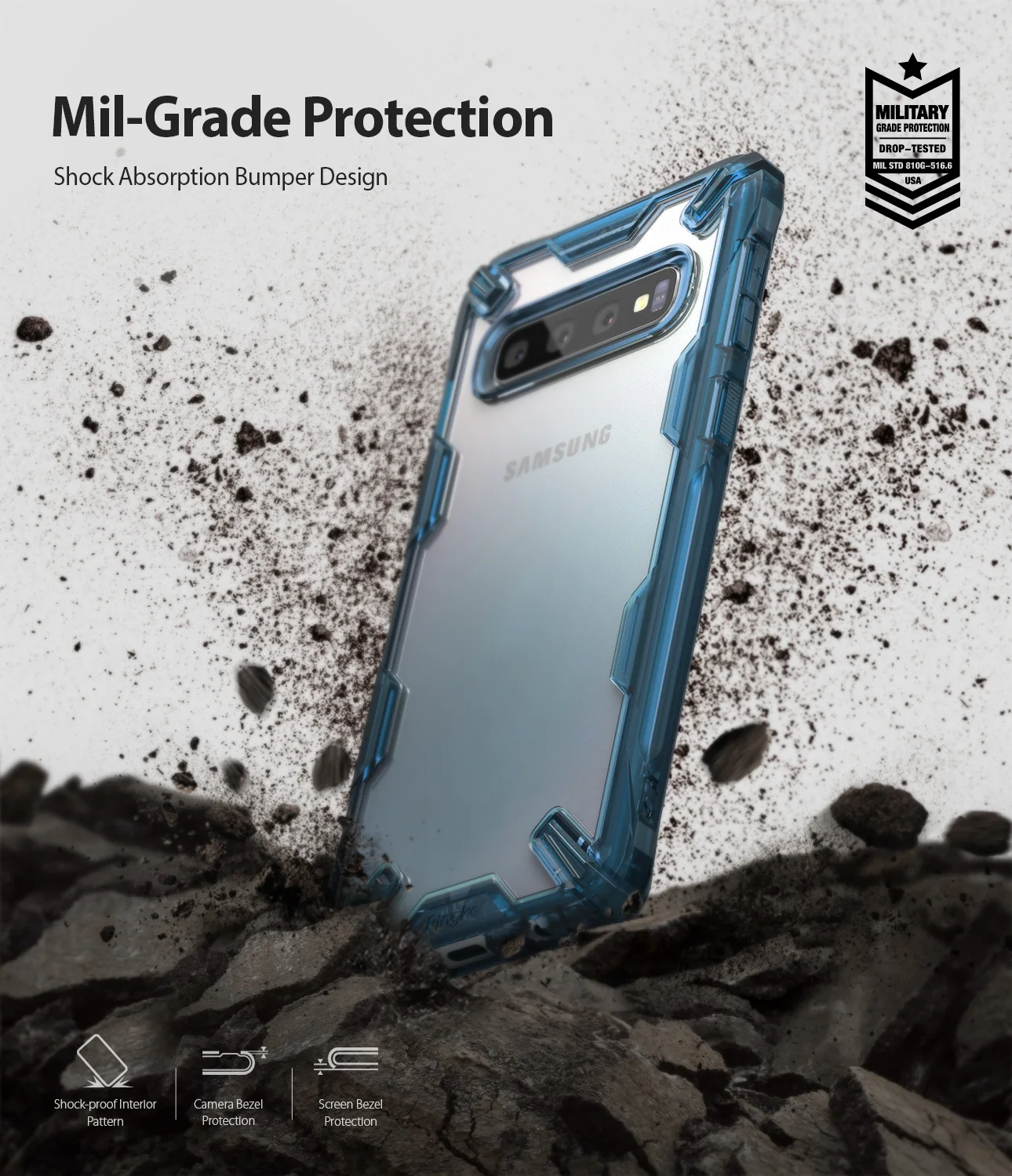100% Original Rearth Ringke Fusion Series Cases for Samsung Galaxy S10 / Plus S10+ S10E |