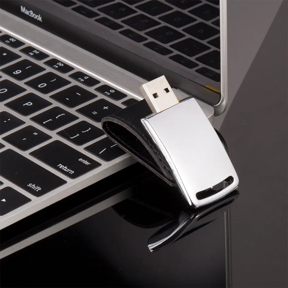 Leather Metal Business Style USB 2.0 Flash Drive 8GB 16GB 32GB 64GB 128GB Lanyard U Pen Driver | Компьютеры и офис