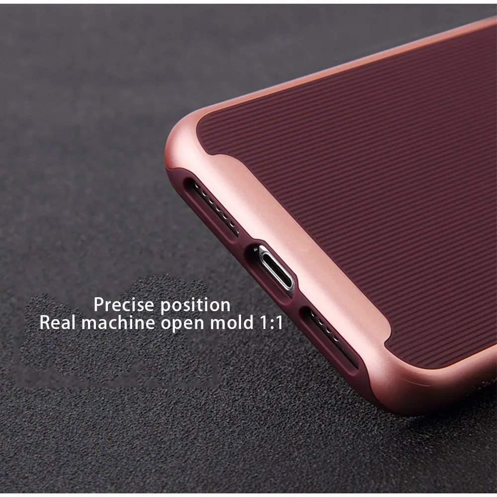 OTAO полный чехол противоударный для iPhone X XS MAX XR 7 8 Plus 6 6s модные чехлы в полоску 7plus 9