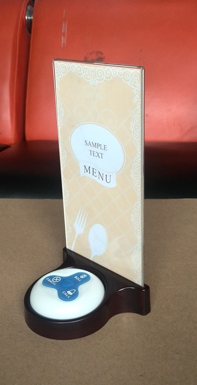 Сервисный пейджер система звонков 50 кнопок с держателем меню 2 настольных