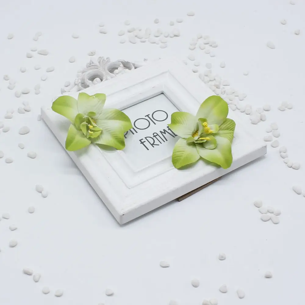 5 шт./лот 8 см Искусственный шелк имитация лилии розы семья Свадебные ножницы