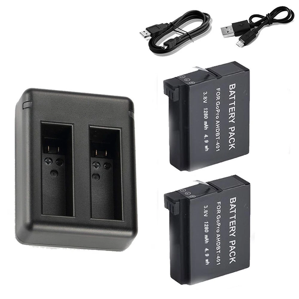 HFES новое зарядное устройство USB + 2x1600 mAh полностью расшифрованный AHDBT 401