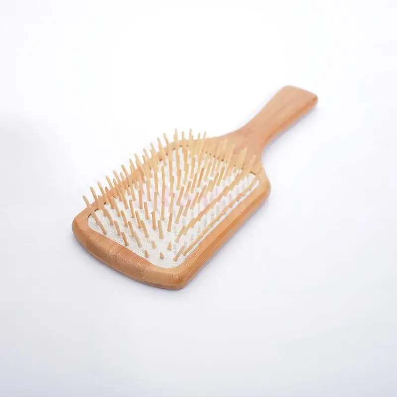 

Square Handle Pointed Teeth Comb Human Head Scalp Massage Hair Brush White Cushion Comb 25CM
