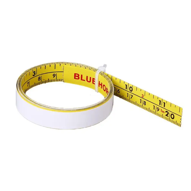 inch Yellow 1 м Рулетка из нержавеющей стали, рулетка, рулетка, самоклеющаяся Метрическая шкала, линейка, устойчивая к ржавчине, прочная и износостойкая линейка, инструменты - Цвет: inch Yellow