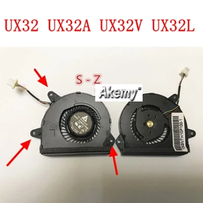Для Asus ZENBOOK UX32 UX32A UX32VD UX32V UX32LA UX32LN UX32L UX31E UX31A UX31L UX31LA UX21E UX21A VGA Процессор охлаждающий вентилятор Cooler - Цвет лезвия: UX32 UX32A UX32V