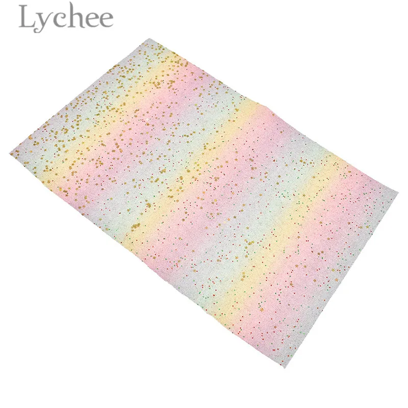 Lychee Life 21x29 см А4 Радужный Блеск искусственная кожа ткань высокого качества
