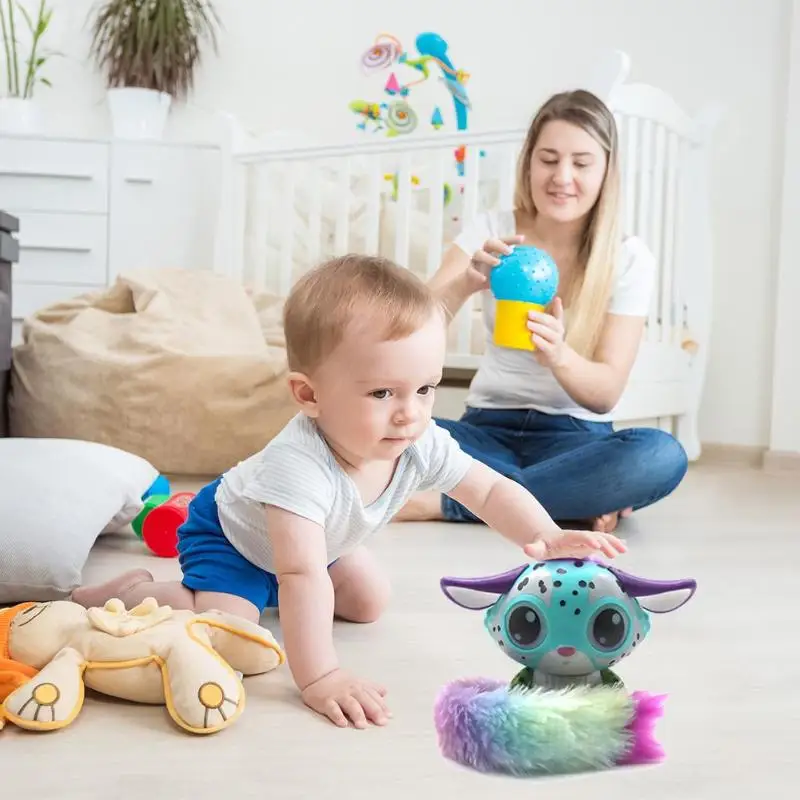 Acousto-optic Touch Response Interactive Pet Magic Colorful Tail Fox детские игрушки