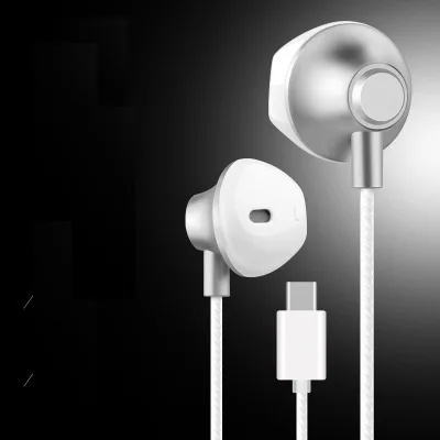 Металлические наушники usb type-C в ухо вкладыши наушники оригинальная гарнитура с микрофоном для Huawei Mate 10 20 P20 Pro Note10 Xiaomi