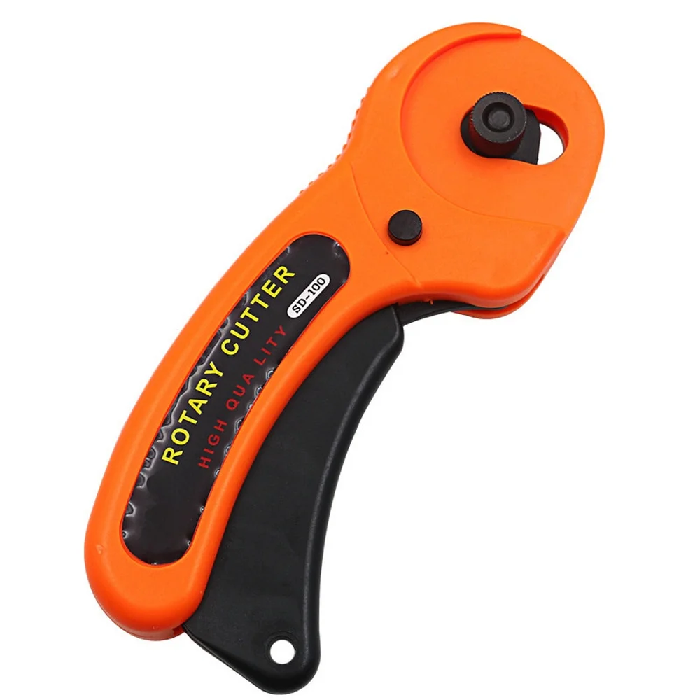 45 мм роторный Резак Оранжевый маленький дизайн стальной ролик круглый нож пошив