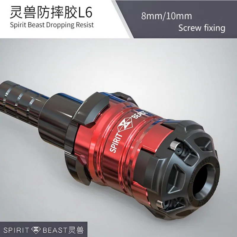 Red SPIRIT BEAST CNC алюминиевый сплав рама мотоцикла ползунок анти-Краш шапки мото краш-Накладка защита от падения аксессуары - Цвет: Red