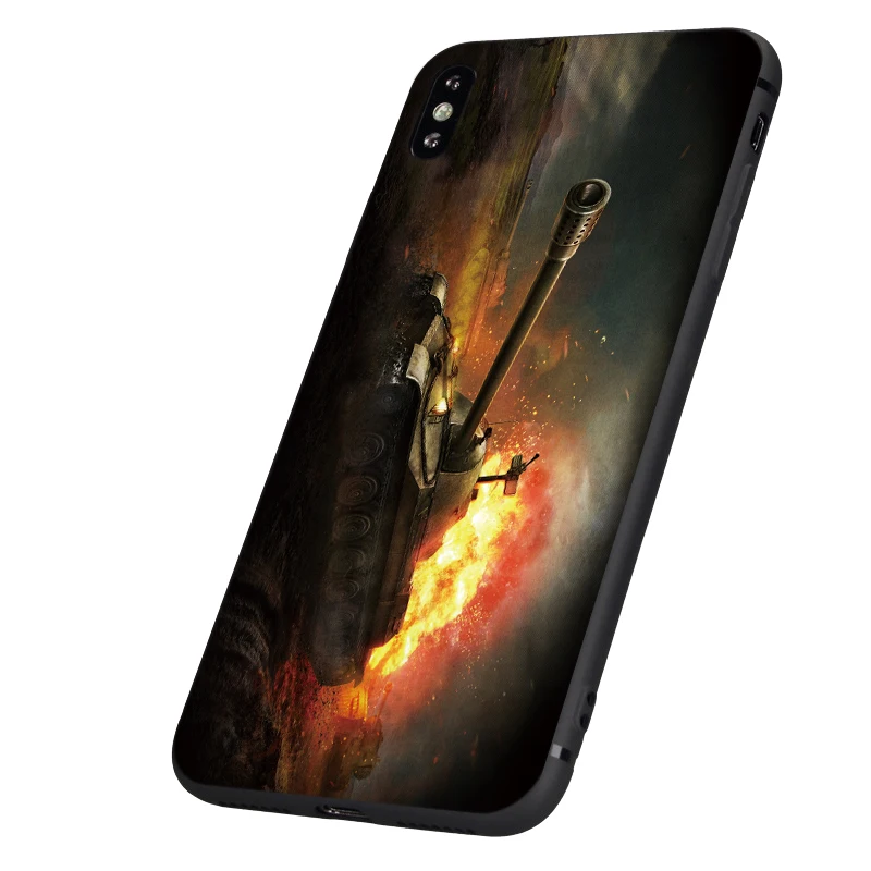 Черный ТПУ чехол для iphone 5 5s se 6 6s 7 8 plus x 10 силиконовый XR XS 11 pro MAX world of tanks | Мобильные