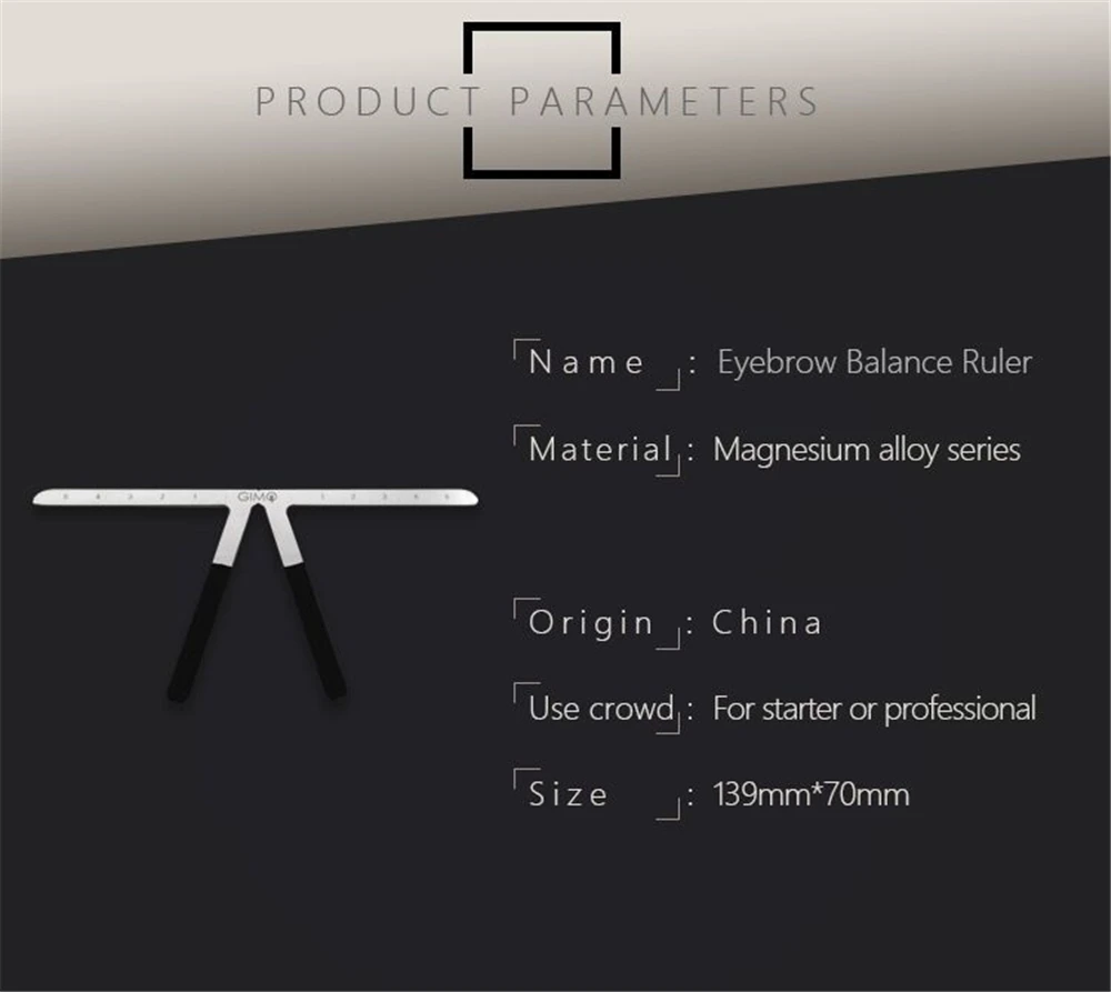 Перманентный макияж тату линейка для бровей измерительный инструмент