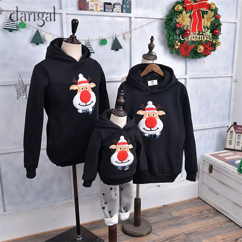 Cute Christmas Sweaters Family Matching Clothes Couple Winter Warm Tick Loose Wholesale | Женская одежда