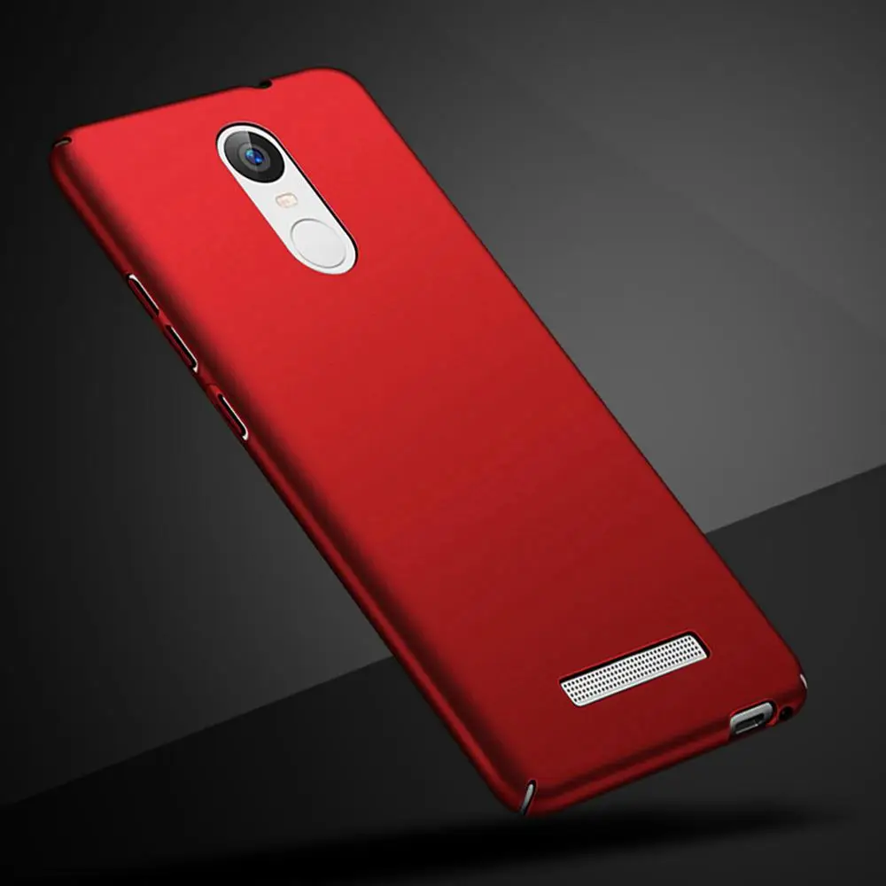 Чехол для Xiaomi Redmi Note 3 Pro 150 мм, ультра тонкий матовый жесткий чехол-накладка для Xiaomi RedMi Note 3 150x76x8,65 мм, чехол для телефона s - Цвет: Red