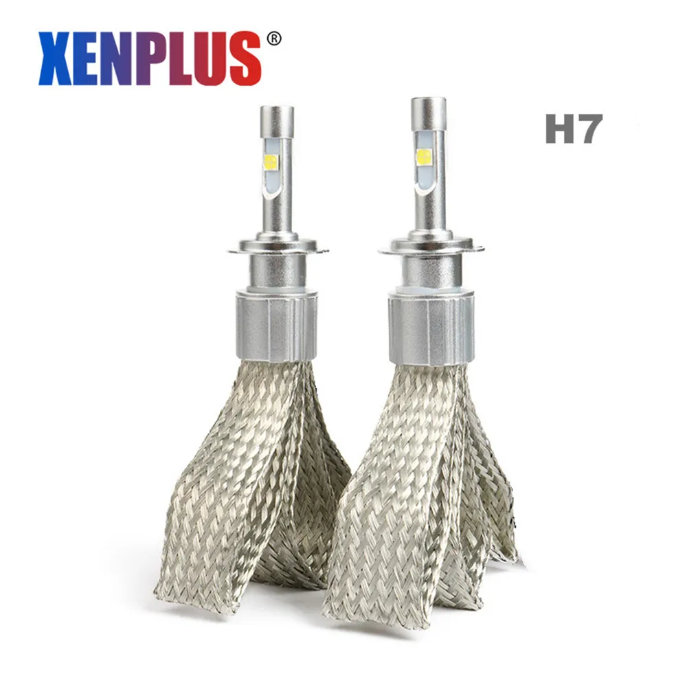 Xenplus HB3 HB4 светодиодный фар автомобиля xhp50 чипы 9600LM H4 H7 H1 H3 D2 D4 880 9005 9006 H27 светодиодный лампы автомобилей фары лампы R5