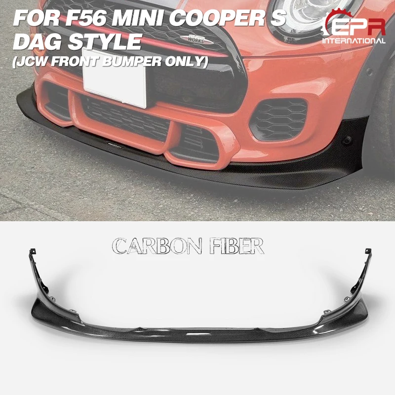 Передняя губа из углеродного волокна для F56 Mini Cooper S DAG Style передняя (только JCW Bumper)