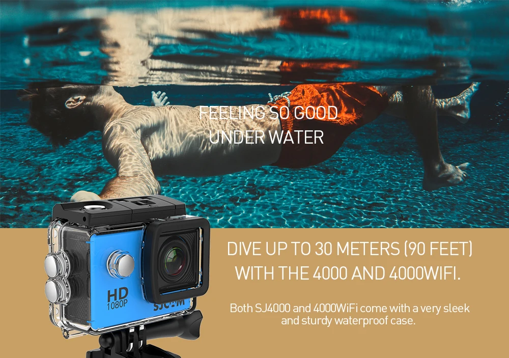 Оригинальная экшн-видеокамера SJCAM SJ4000 серии 1080P Full HD SJ4000 Wifi/SJ 4000 2,0 lcd водонепроницаемая Мини спортивная DV