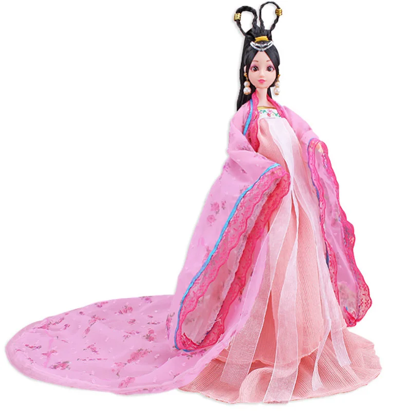 Кукла с подвижными суставами 12 шарниров 3D глазами костюм для старинной девушки