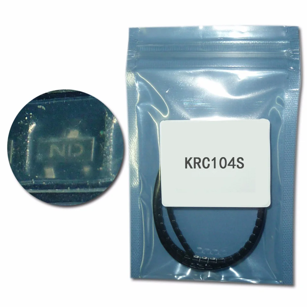 100 шт./лот KRC104S NPN биполярное Цифровой транзистор 100mA/0.1A 47 К СОТ 23 ND интерфейса