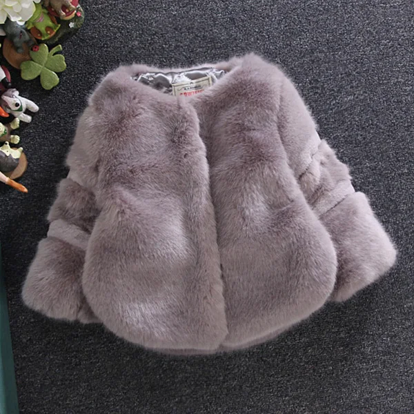 Модные пальто для девочек на искусственном меху Модная дизайнерская осенне