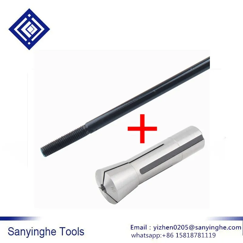 Milling cutter machine accessories 2 pcs/lots R8 collet draw bar UNF 7/16x1.25 special screw rod | Инструменты