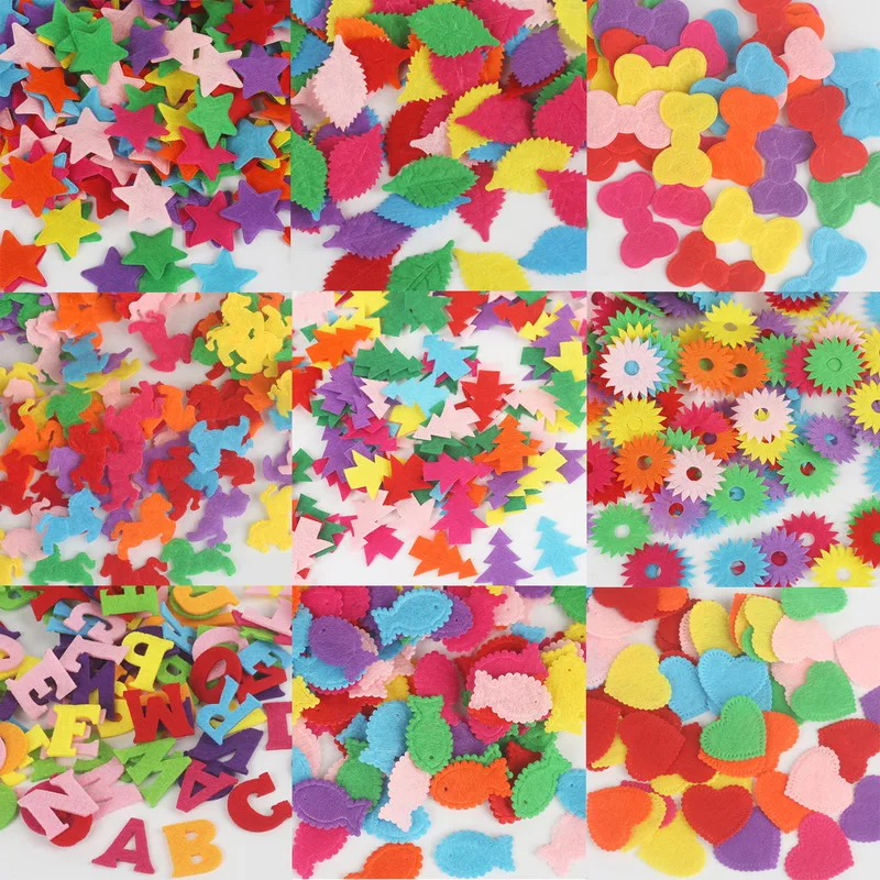 50/100 шт./лот разные цвета войлочная аппликация для скрапбукинга|felt patch|patches