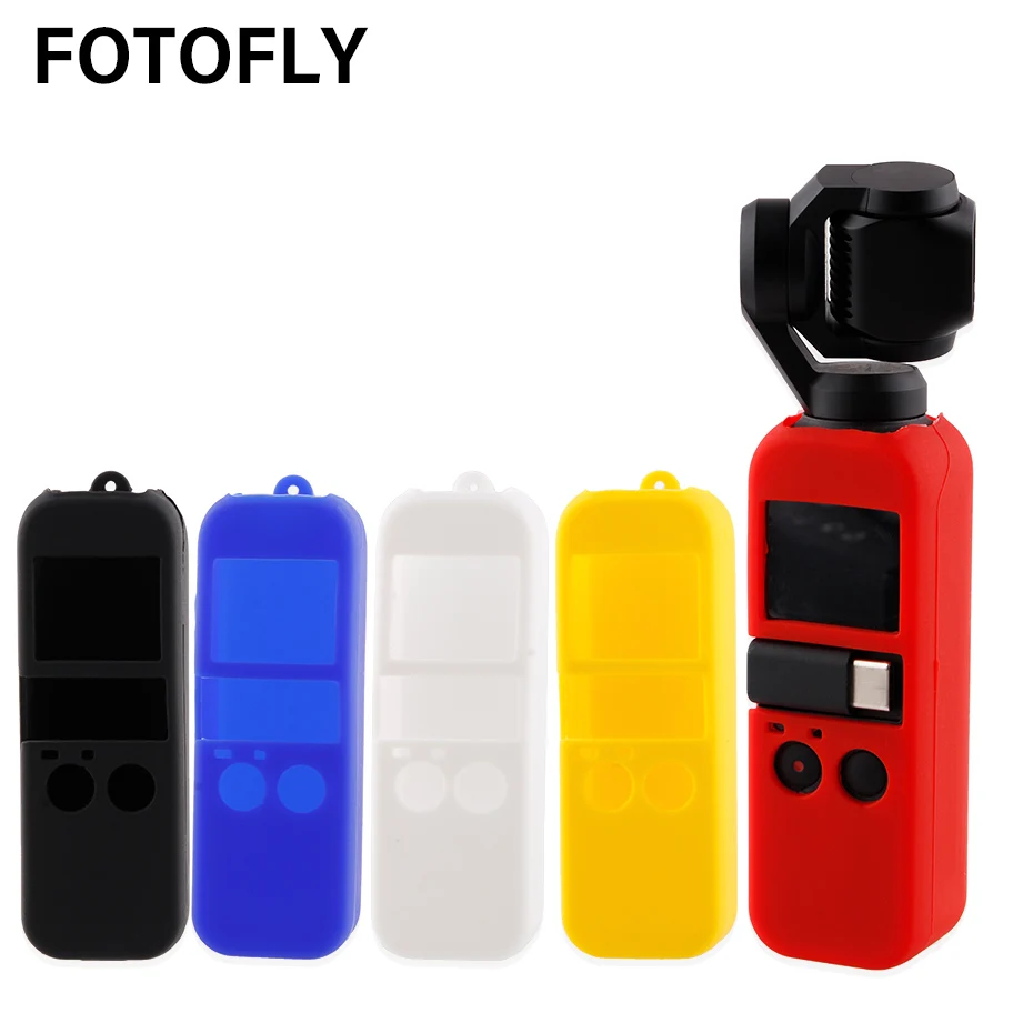 Чехол для OSMO POCKET Camera мягкие силиконовые чехлы чехол с ремешком DJI Osmo Pocket 3 осевой
