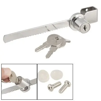 Mocc Серебряный тон офис стекло витрина кабинет счетчик Раздвижные пилы замком и