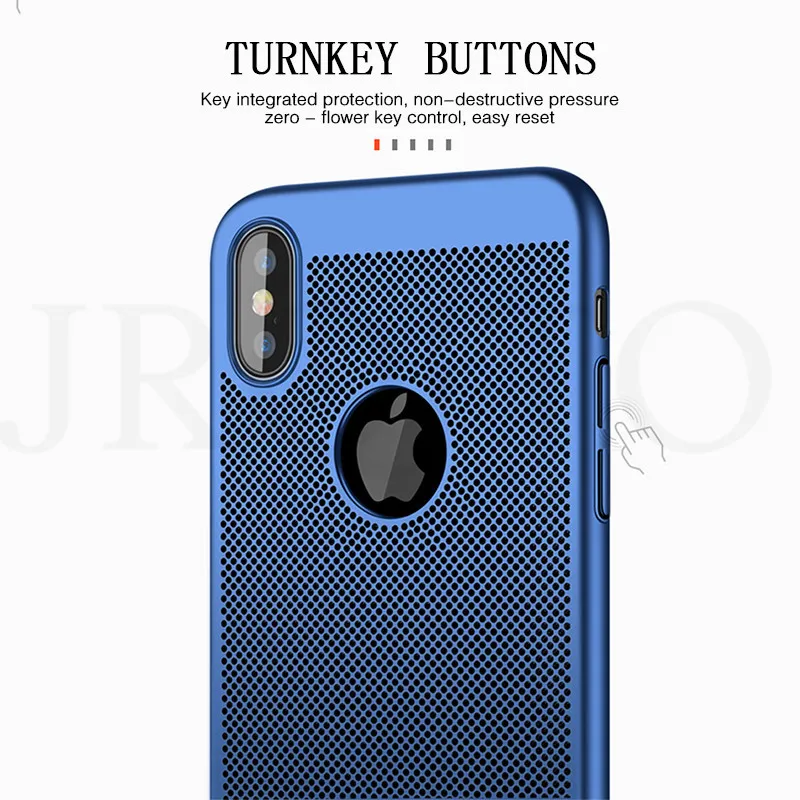 Рассеивание тепла чехол для телефона IPhone 6 6s 7 плюс 8X10 Тонкий Жесткий ПК Чехлы