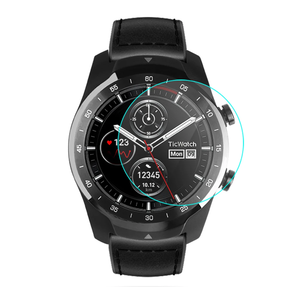 SIKAI 2 шт защита для экрана из закаленного стекла Ticwatch Pro Защита от царапин