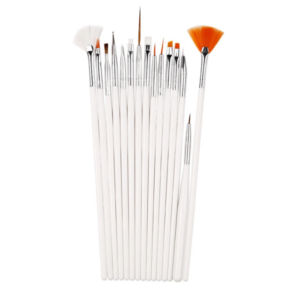 15 шт. маникюрные щетки ручки для маникюра акриловый УФ гель ногтей лак набор