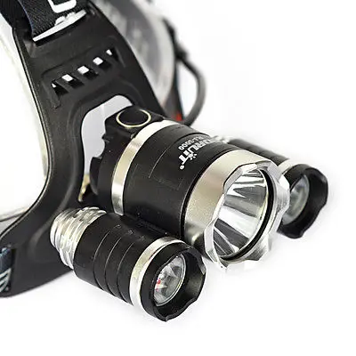 

6000LM 3 X CREE XML T6 LED Rechargerabl 18650 Headlamp Headlight Head Torch Flashlight