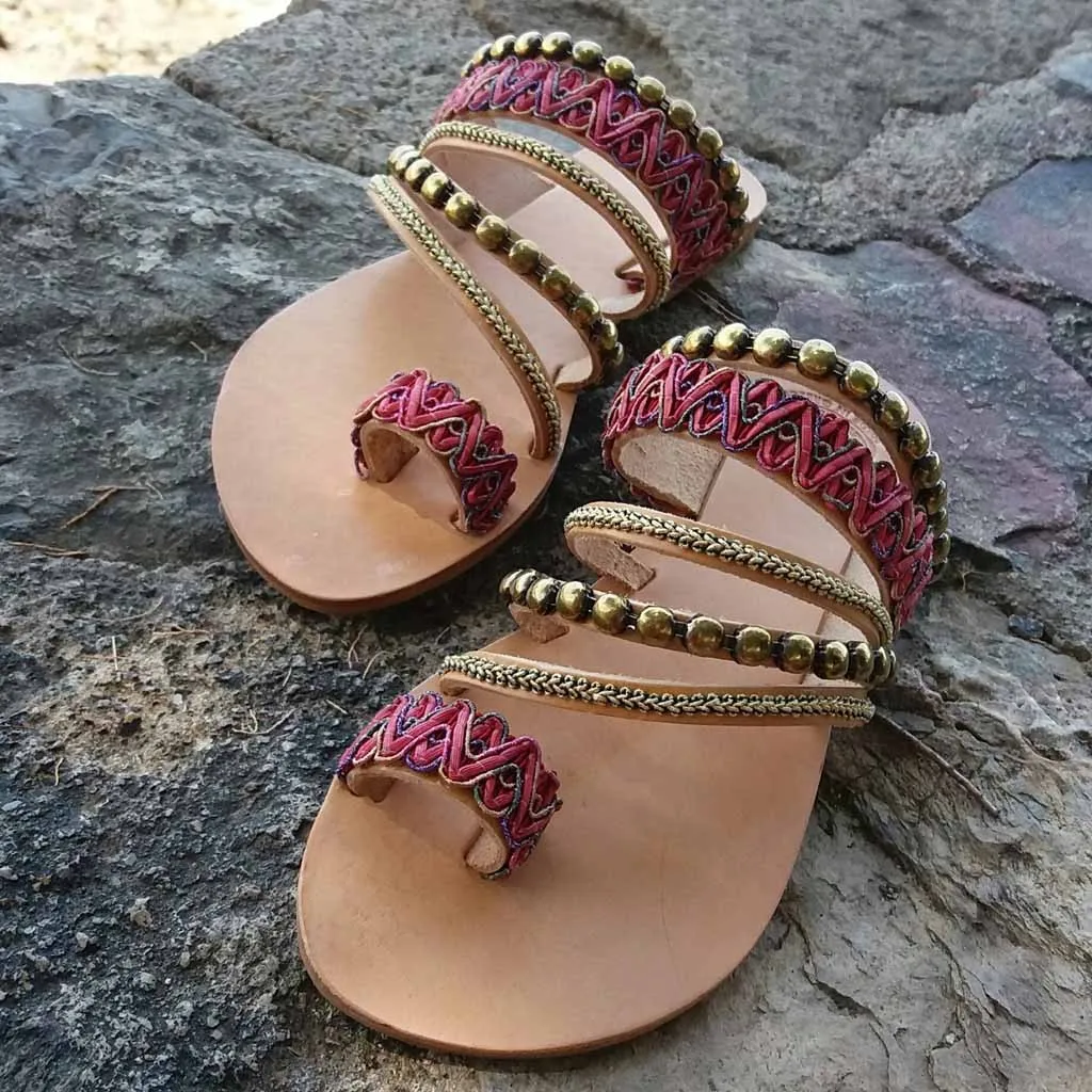 SAGACE/обувь в богемном этническом стиле высококачественные пикантные босоножки