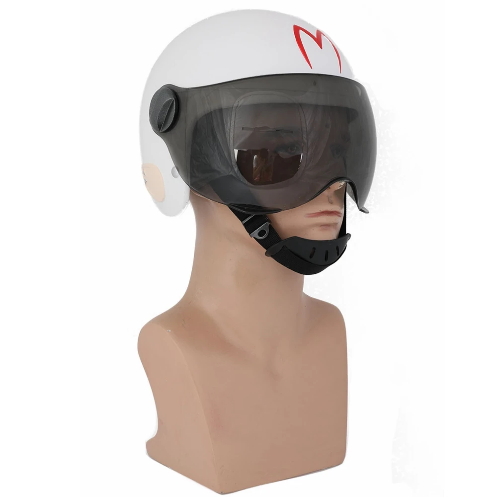 XCOSER Speed Racer белый шлем на всю голову Хэллоуин косплей костюм для мужчин |