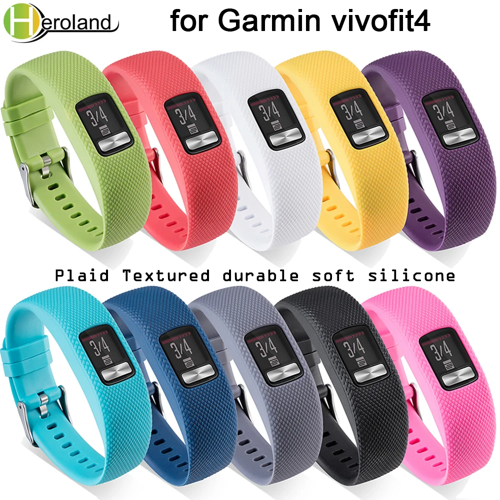 

Replacement soft Silicone Watch Band For Garmin VivoFit 4 wristband Bracelet smart sport watch Strap wearable accessories durabl