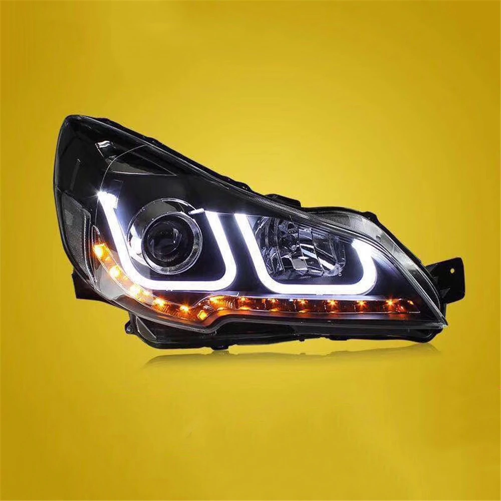 1 пара налобный фонарь светодиодный фар глаза ангела фары DRL Bi Xenon Hid Для Sabaru Outback 2010