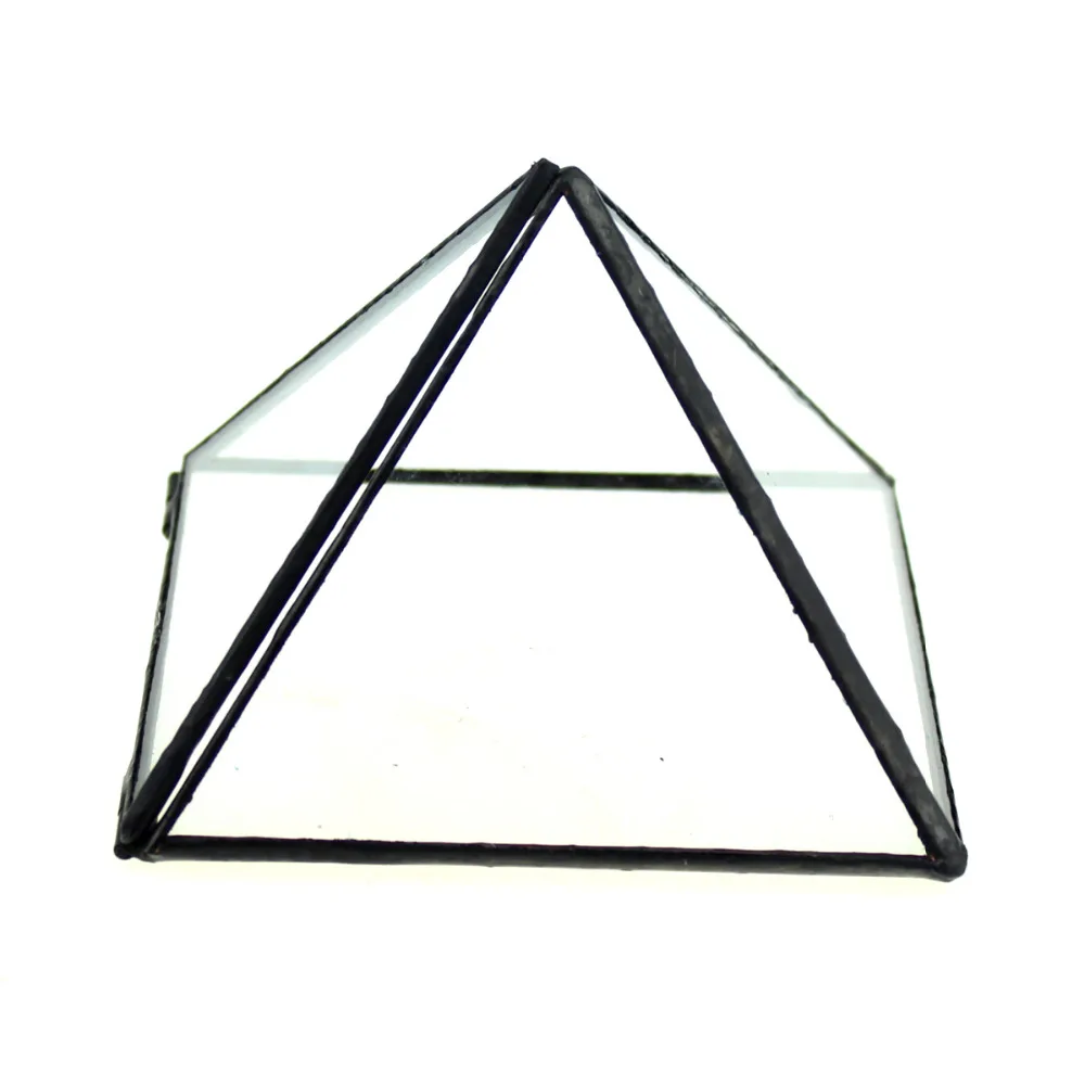Современный художественный прозрачный стеклянный тент в форме пирамиды