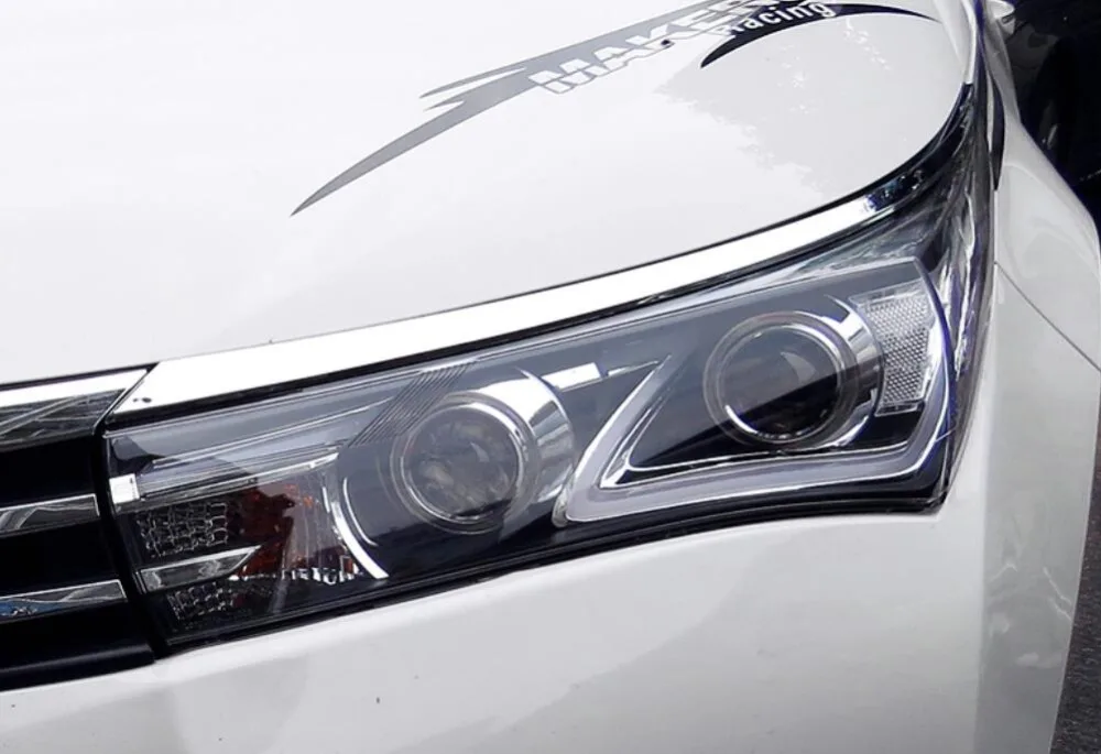 Светодиодный ные фары для Toyota Corolla 2014 2015 2016 Автомобильные светодиодные