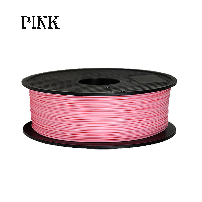 ABS Pink Нить для 3D-принтера PLA ABS 1,75 мм 1 кг белый черный красный синий розовый зеленый фиолетовый желтый натуральный прозрачный - Цвет: ABS Pink