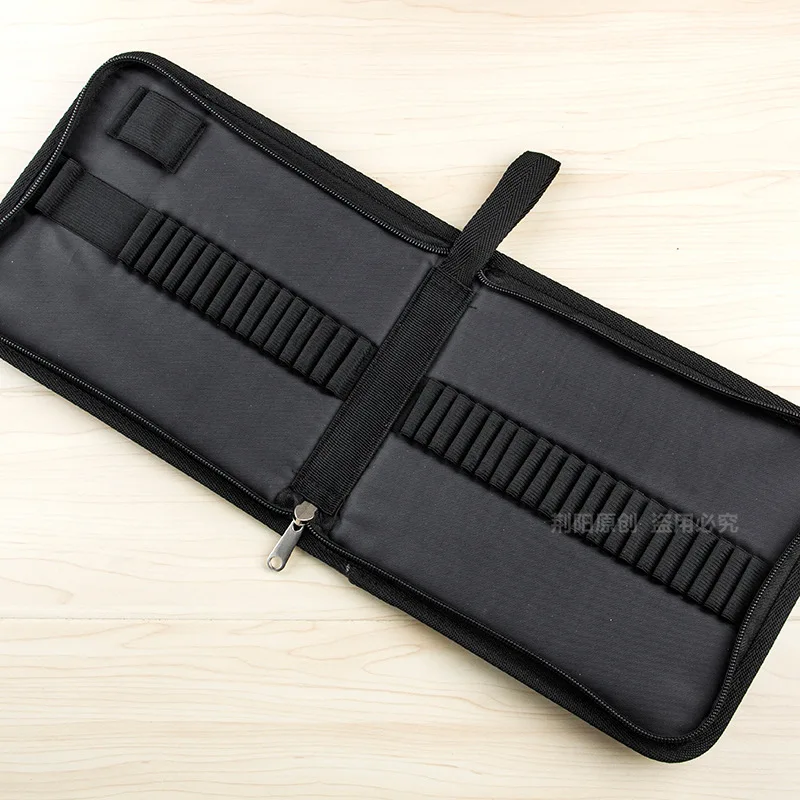 36/48/72 Holes Folded Canvas School Pencils Case Professional Colored Pencil Bag Portable Zipper Pocket bag Art Supplies | Канцтовары