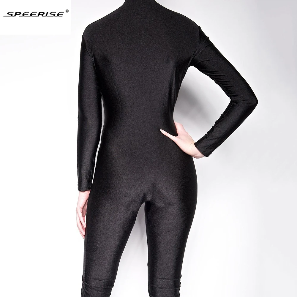 Wholesale Adult Lycra Spandex Unitard Bodysuit Full Body Long Sleeve Women Dancewear One Piece Turtleneck Dance Zentai for | Тематическая