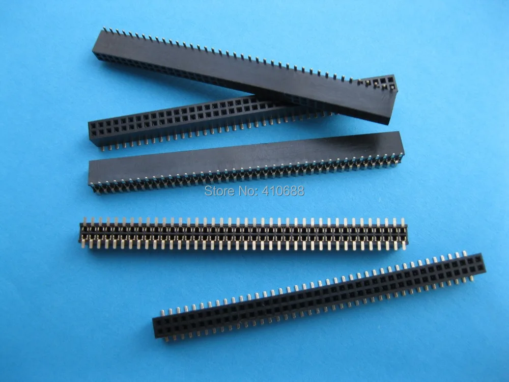12 шт. Позолоченные SMT SMD 1 27 мм 2x40 80pin разрывный женский штыревой соединитель