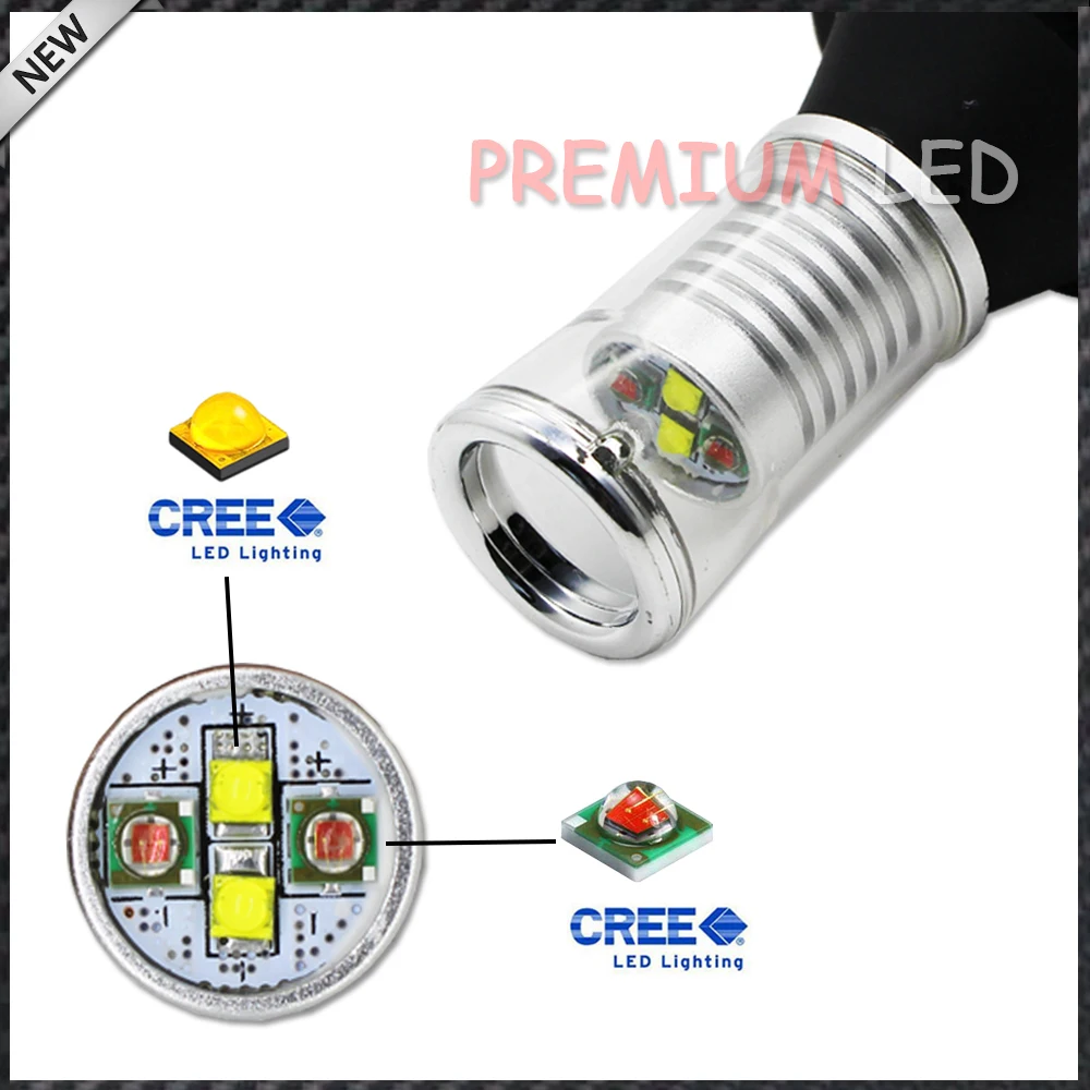 IJDM No Hyper Flash BAU15S 7507 Белый/янтарный светодиодный светильник с отражающим зеркалом